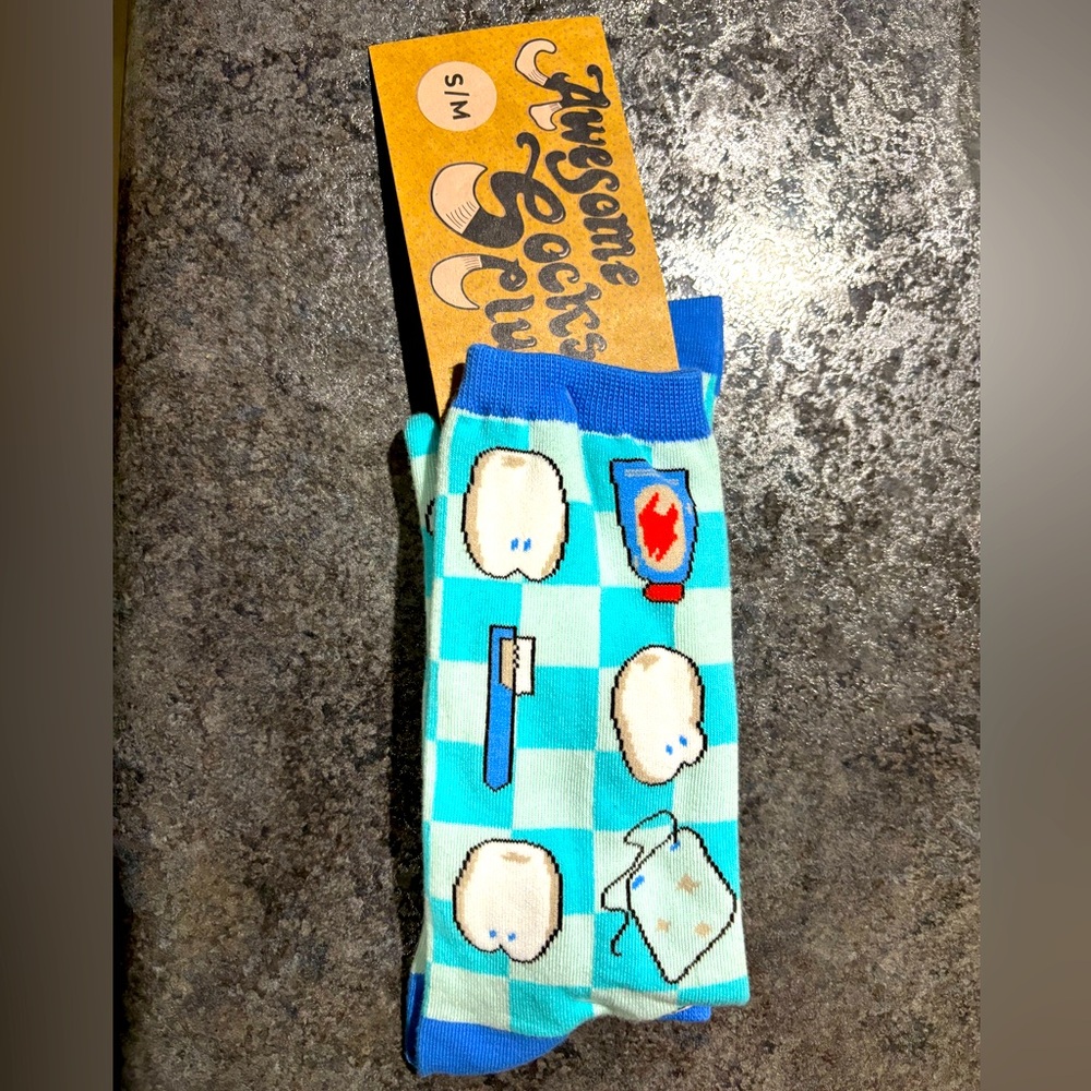 Awesome Socks Club Socks Dentist pattern NEW